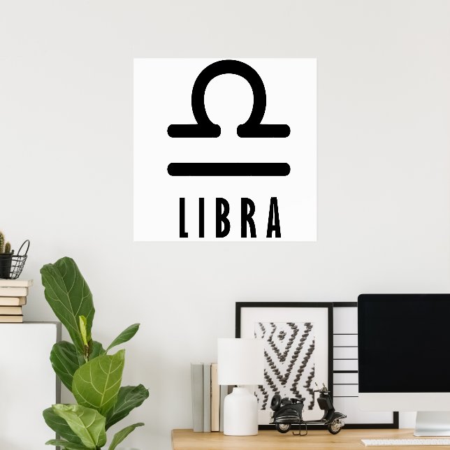 Poster Symbole du zodiaque Libra (Bureau à domicile)