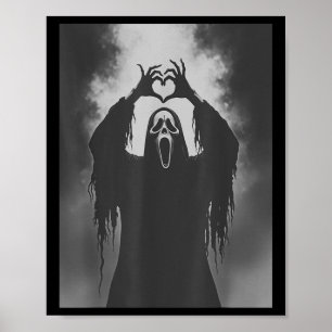 Poster Symbole Éffrayant Costume Fantôme Hallowe