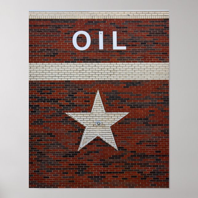 Poster SYMBOLE ÉTOILE DU Pétrole ET DU Texas (Devant)