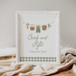 Poster Symbole Farmers Market Cartes de Baby shower et ca