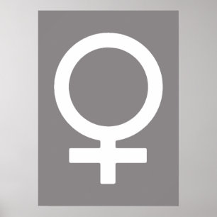 Poster Symbole femelle titanique
