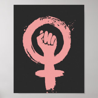Poster SYMBOLE FÉMININ PREMIER POINTE Justice sociale