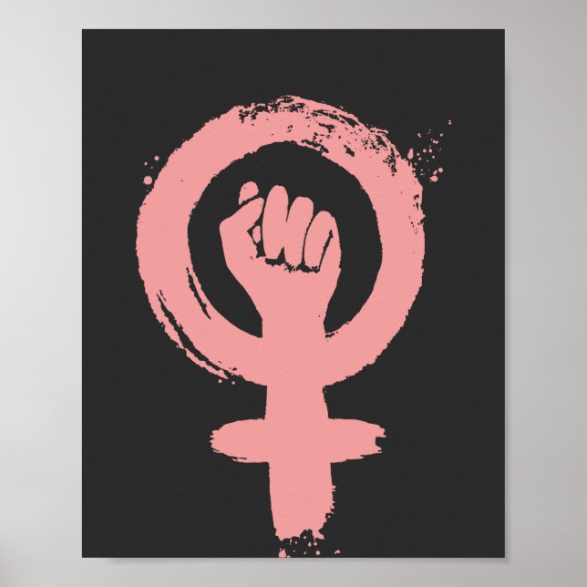 Poster SYMBOLE FÉMININ PREMIER POINTE Justice sociale (Devant)