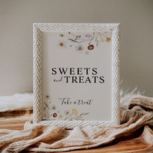 Poster SYMBOLE Fleur sauvage Boho Sucres Et Traitements S