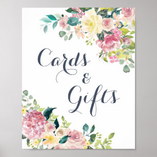 Poster Symbole Floral Blush Green Cartes Eucalyptus Cadea