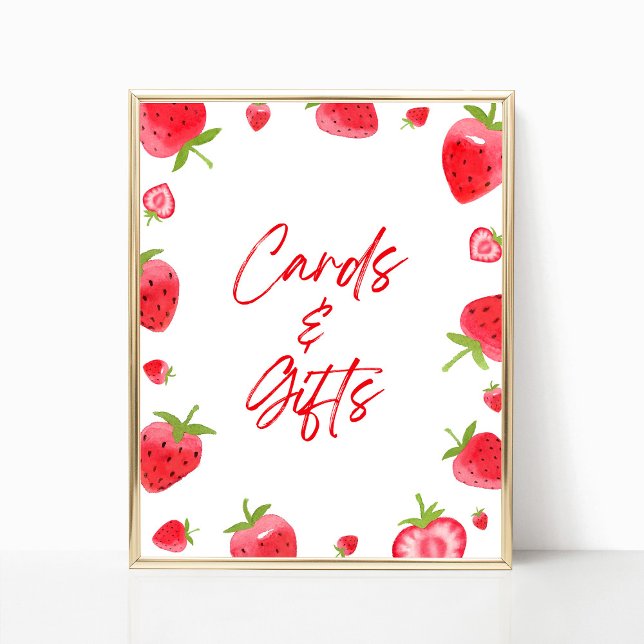 Poster Symbole Framboise Cartes et cadeaux (Créateur téléchargé)