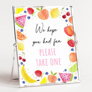 Poster Symbole Frutti Fête d'anniversaire à deux tti Favo