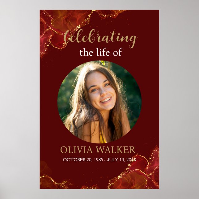 Poster Symbole funéraire de la Bourgogne et de l'or (Devant)