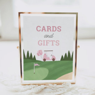 Poster Symbole Golf Carte de fête d'anniversaire et cadea