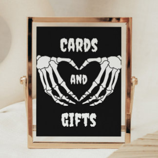 Poster Symbole gothique Halloween Baby showers cartes et