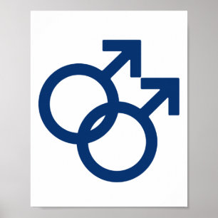 Poster SYMBOLE HOMME Gay MLM