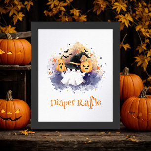 Poster SYMBOLE JOLIE Halloween Baby shower Déchets