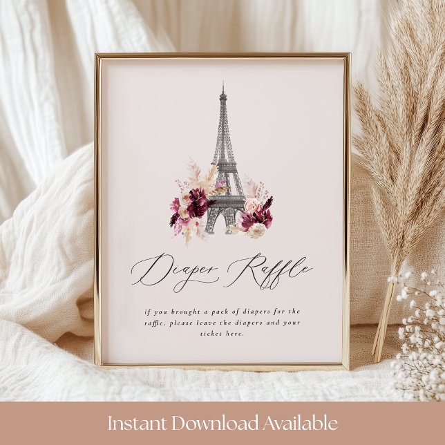 Poster SYMBOLE JOURNAL Baby shower Bébé (Créateur téléchargé)