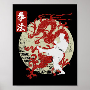 Poster Symbole Kenpo Karate Dragon