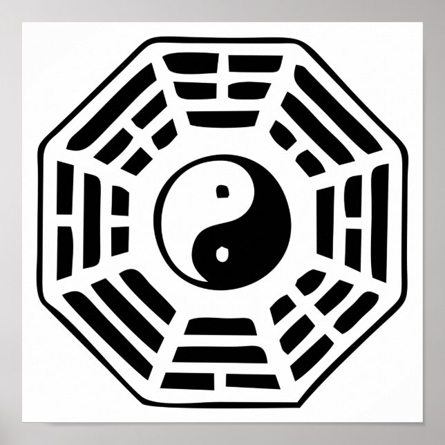 Poster Symbole Kua Bagua (Devant)