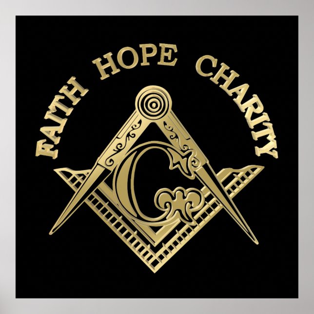 Poster Symbole maçonnique (Devant)