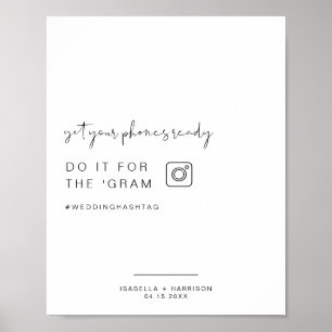 Poster SYMBOLE Mariage ADELLA Edgy Modern Instagram