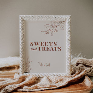 Poster Symbole Mariage Boho Sweets and Traits