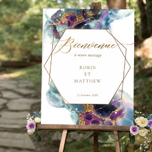 Poster SYMBOLE Mariage Céleste Bienvenue Chic