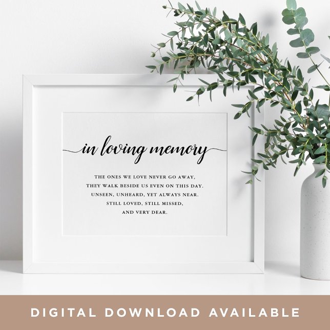 Poster Symbole Mariage de calligraphie noir et blanc (Créateur téléchargé)