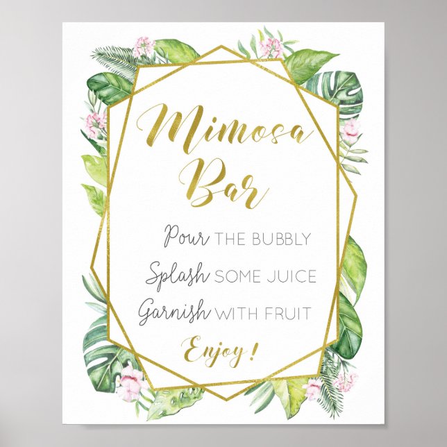 Poster SYMBOLE Mariage DE LA BARRE DE Mimosa Tropical (Devant)