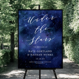 Poster SYMBOLE Mariage DE NUIT SOUS LES ÉTOILES Astronomi