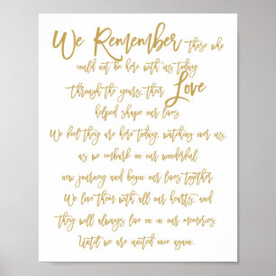 Poster Symbole Mariage électronique Chic Hand Lettré Gold