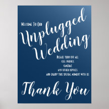 SYMBOLE Mariage Élégant bleu nuit débranché