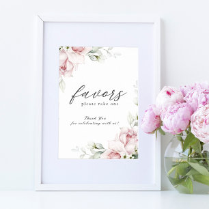 Poster Symbole Mariage Fleur Signe Rose romantique
