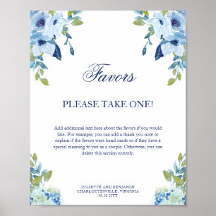 Poster SYMBOLE Mariage Juliette Dusty Blue Faveurs