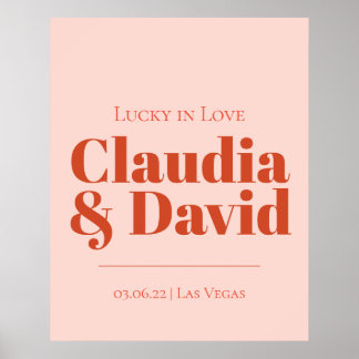 Poster SYMBOLE Mariage REtro Vegas