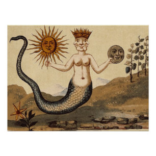 Poster Symbole Merman Sun et Lune Parfait