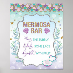 Poster Symbole Mermosa Mimosa Bar Sous la Mer
