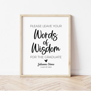 Poster Symbole minimaliste moderne des mots de sagesse
