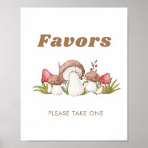 Symbole moderne Aquarelle Champignons Faveur
