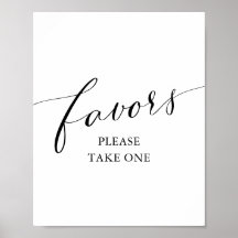 Symbole moderne noir Calligraphie Baby shower Fave