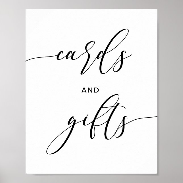 Poster Symbole moderne Rustique de mariage Cartes & Cadea (Devant)