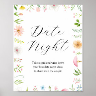 Poster Symbole Nuit Idées Thé Nuptiale Douche