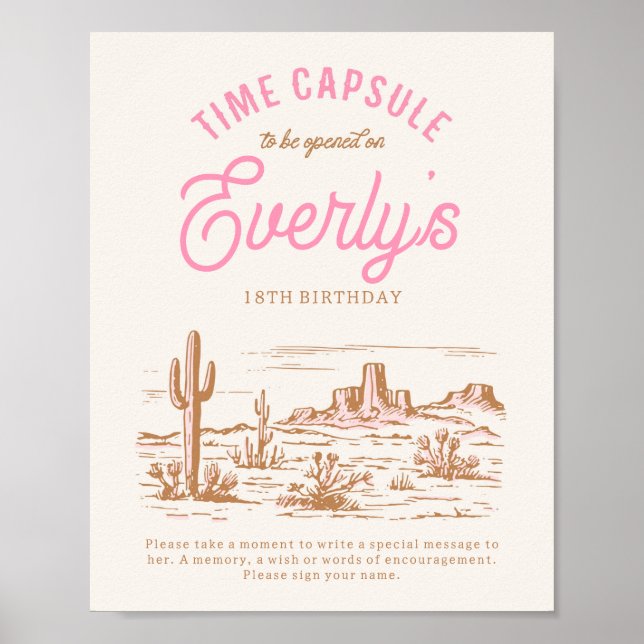 Poster Symbole numérique de la capsule temporelle de la c (Devant)