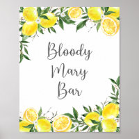 Symbole nuptial Lemon Greenery Gold Bloody Mary Ba
