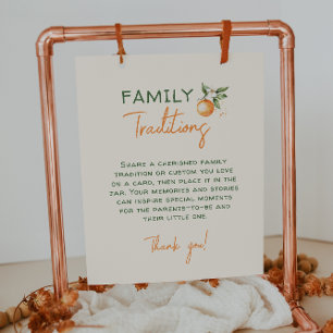 Poster Symbole Orange Citrus Little Cutie Famille Traditi