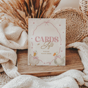 Poster Symbole Pink Bow Silly Goose Coquette Cartes & Cad