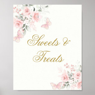 Poster Symbole Quinceañera de bonbons et de friandises au