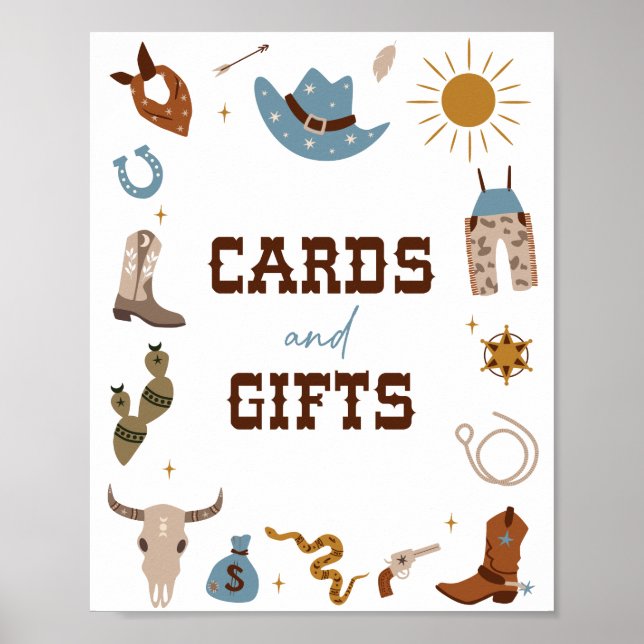 Poster Symbole Rodeo 1er anniversaire Cartes et cadeaux (Devant)