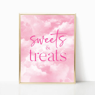 Poster Symbole Rose des nuages étincelants Douceurs & Tra