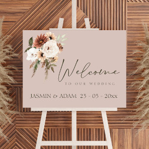 Poster SYMBOLE Rose OR ET Mariage Floral vert moderne
