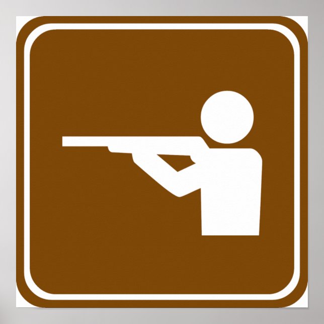 Poster Symbole routier de la chaîne de tir (Devant)