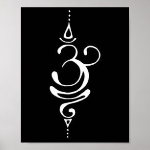 Poster Symbole Sanskrit Ancien Pour Respirer Inspiration