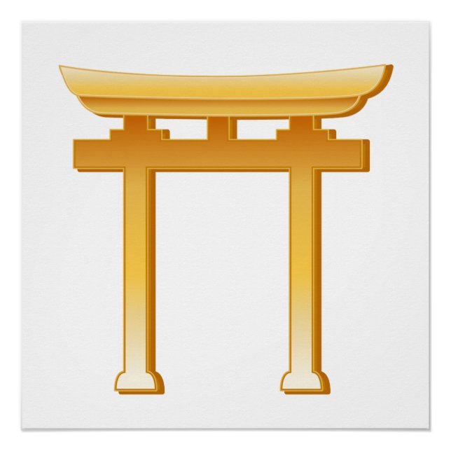 Poster Symbole shintol Torii Gate (Devant)