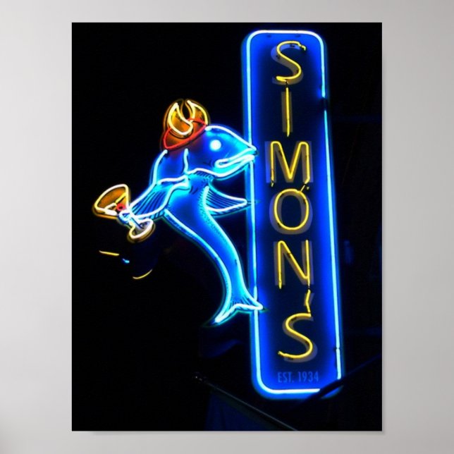 Poster Symbole Simons Gorgey Neon (Devant)